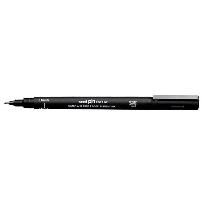 UNI PIN brush, černý, se štetcovým hrotem