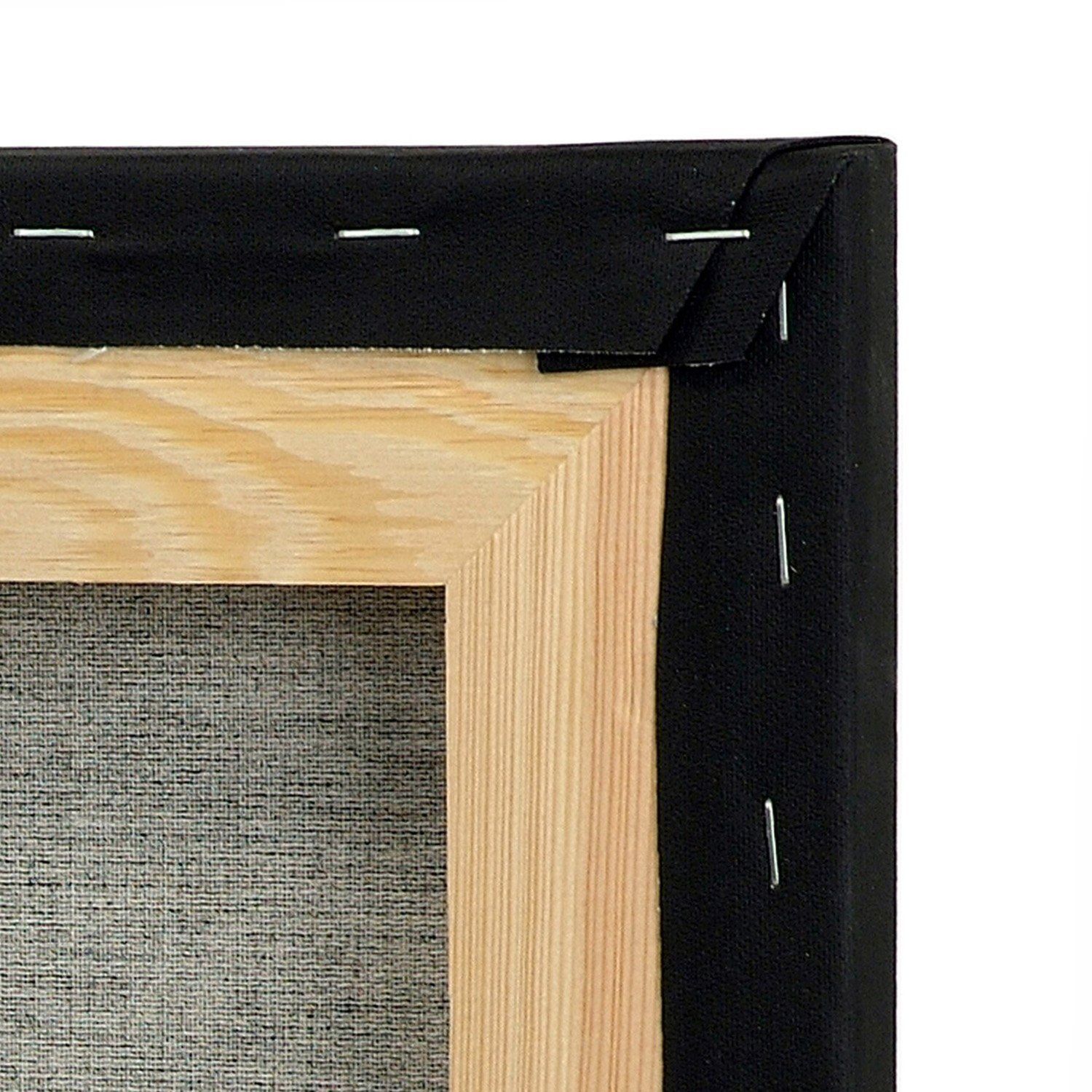 Malířské plátno, černé, bavlna, 350 g/m2, 30 x 40 cm