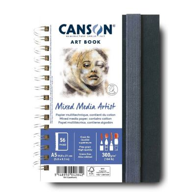 Art Book, CANSON XL Mixed Media, skicák A5, 300g, 28 listů