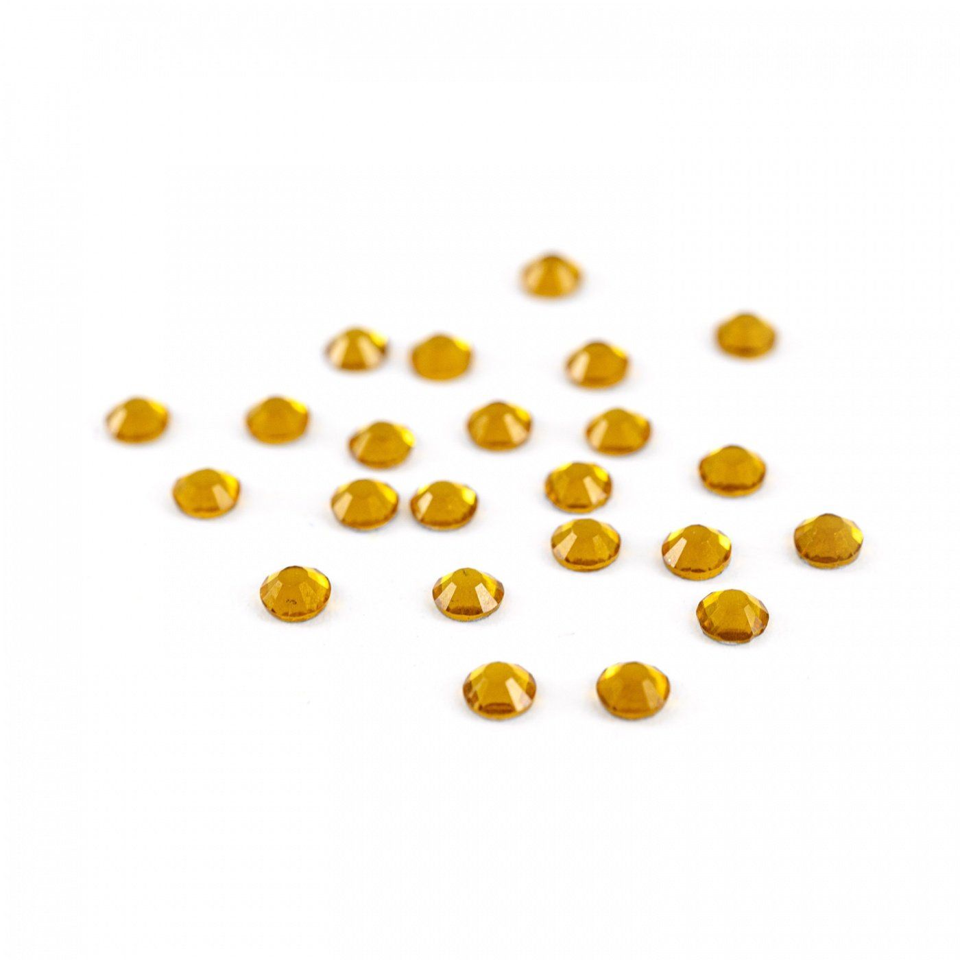 Štrasové kamínky ploché, 2,7 mm, hnědé, 1440 ks