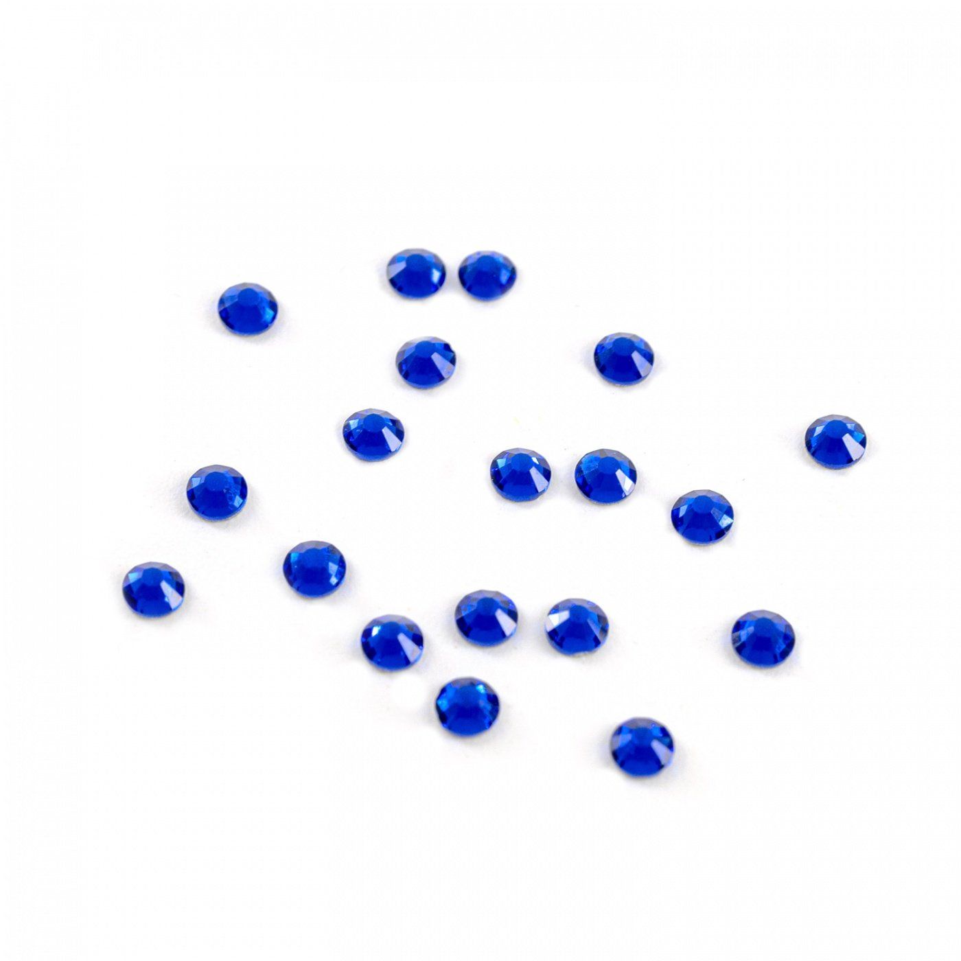 Štrasové kamínky ploché, 2,7 mm, modré, 1440 ks