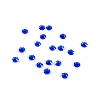 Štrasové kamínky ploché, 2,7 mm, modré, 1440 ks
