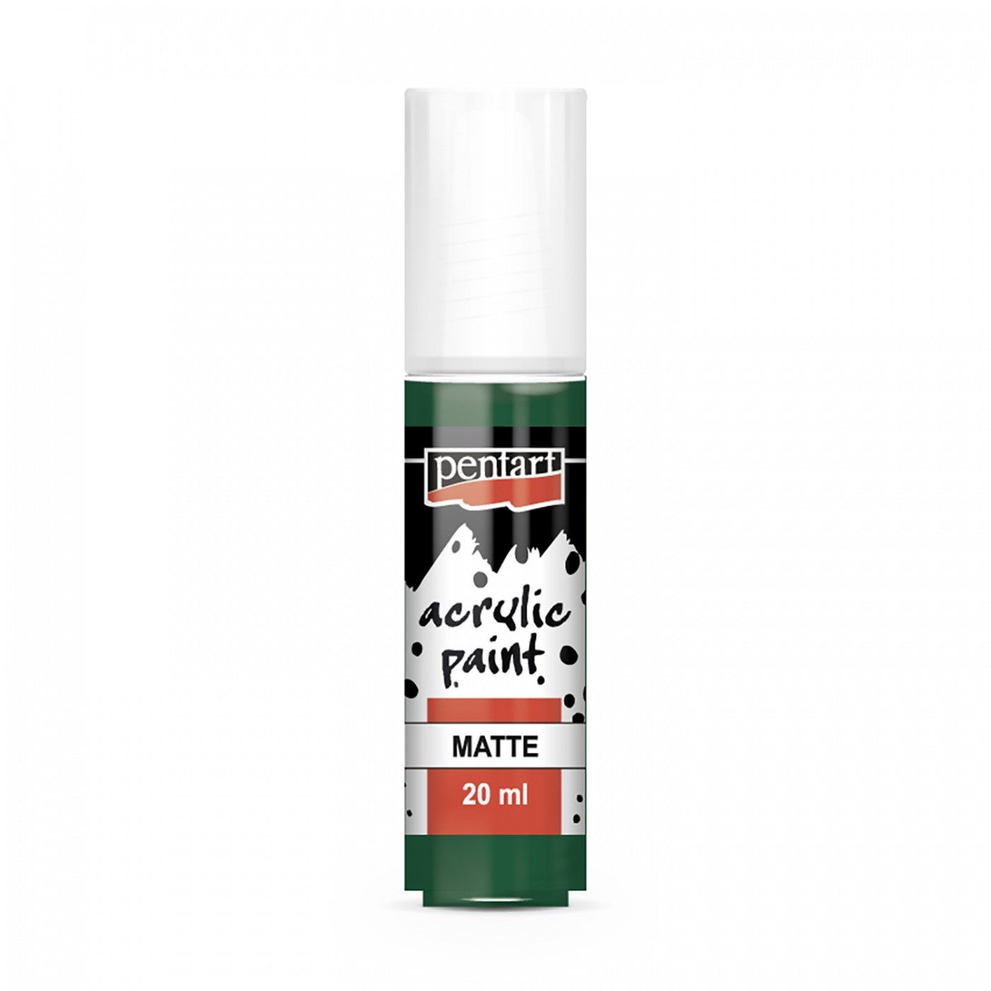 Akrylová barva matná 20 ml, jedlově zelená