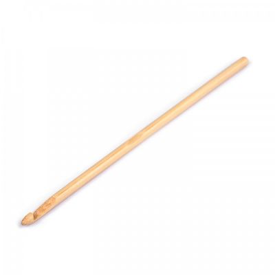 Bambusový háček pro háčkování, velikost 6 mm