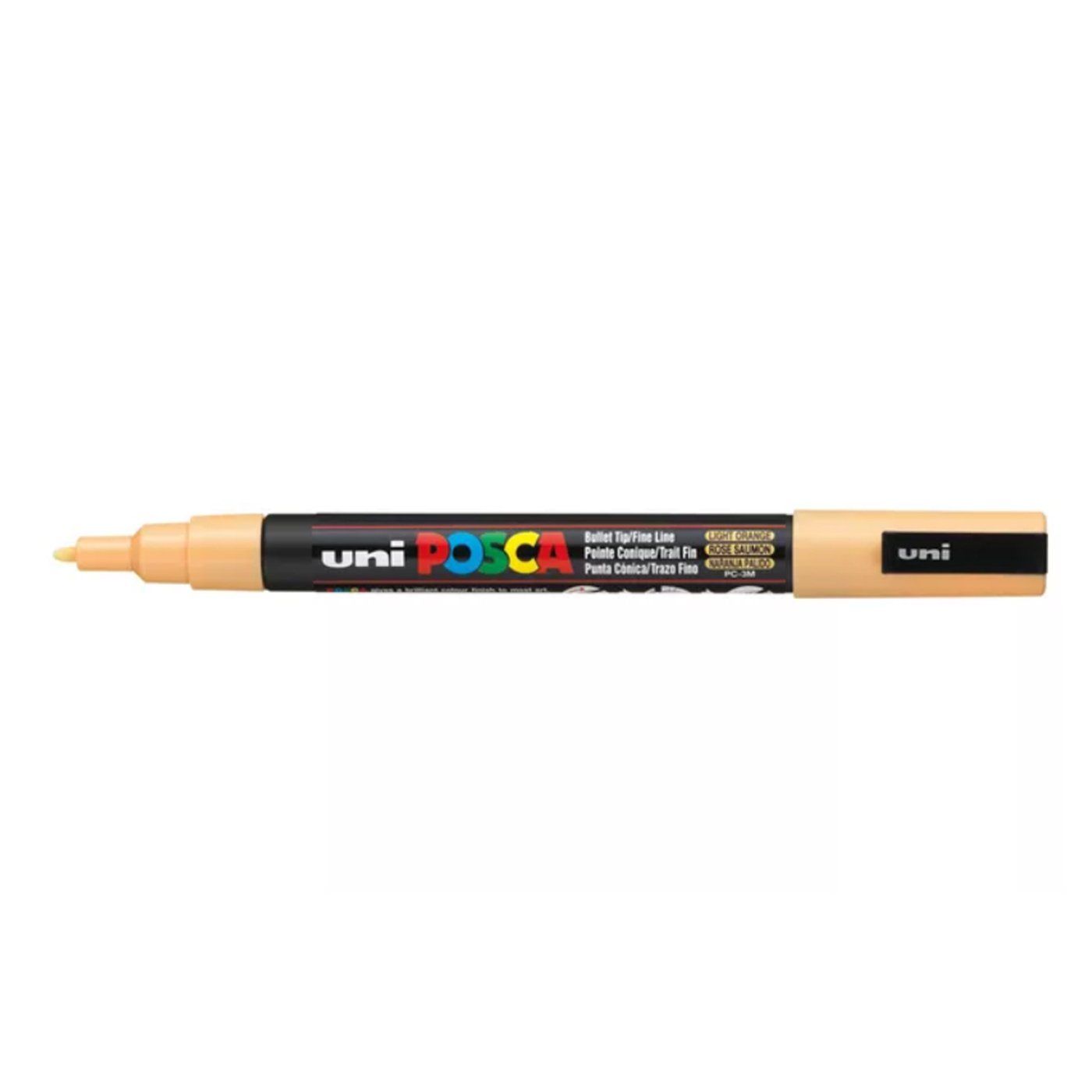 Popisovač Uni Posca PC-3M, 1,3 mm, světle oranžový