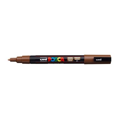 Popisovač Uni Posca PC-3M, 1,3 mm, hnědý
