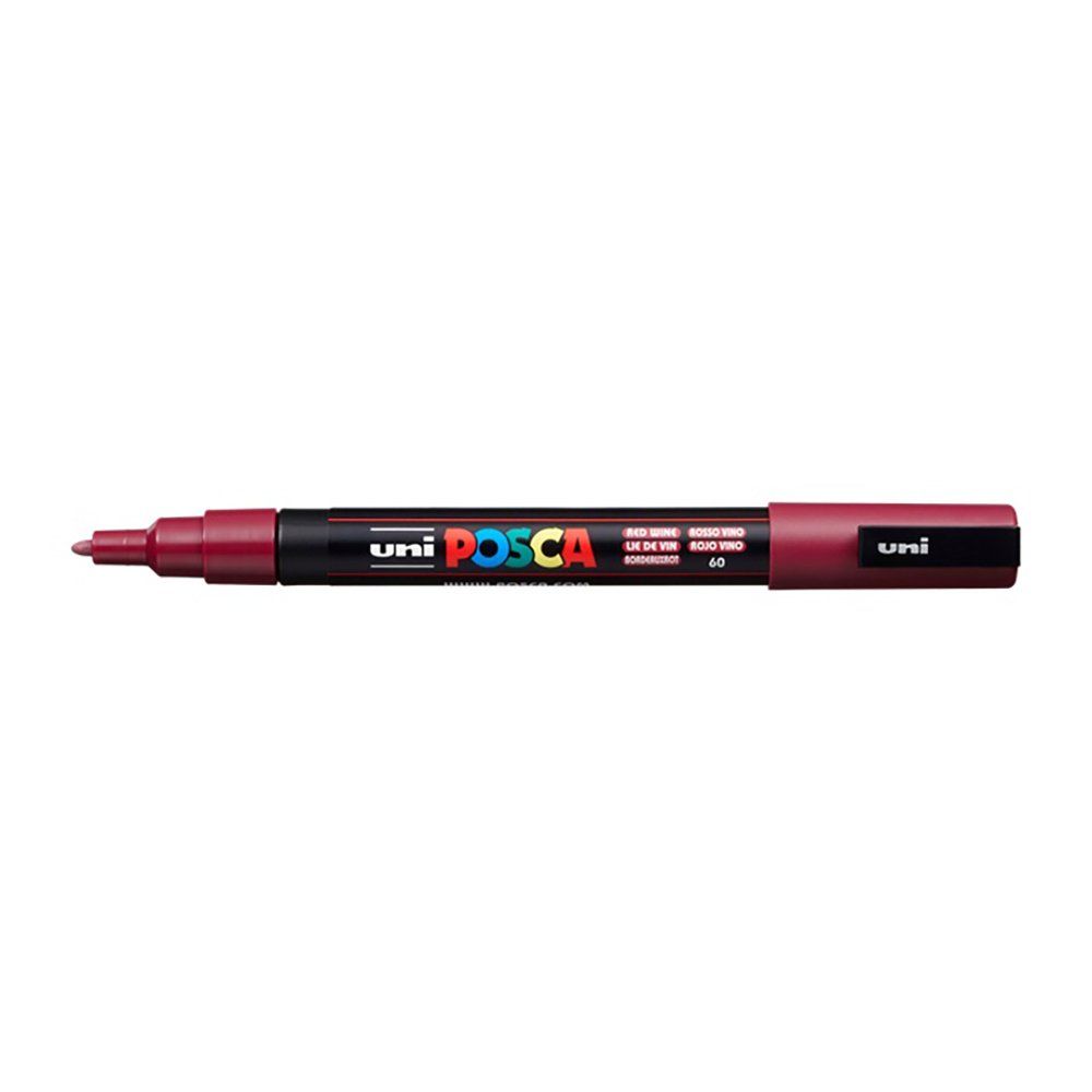 Popisovač Uni Posca PC-3M, 1,3 mm, bordový