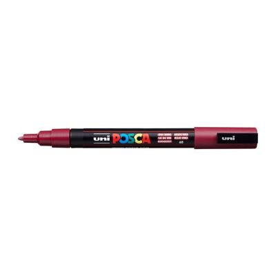 Popisovač Uni Posca PC-3M, 1,3 mm, bordový