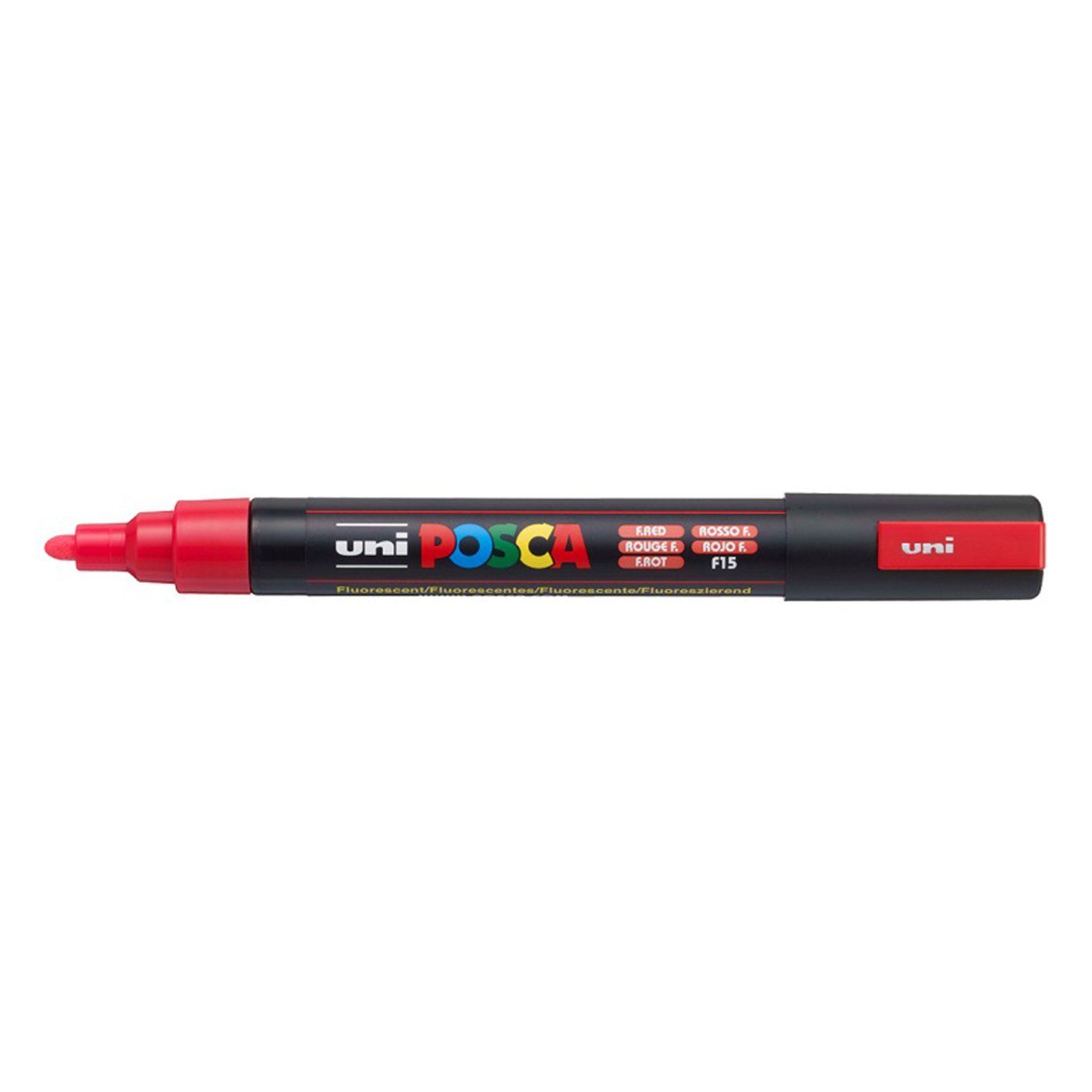 Popisovač Uni POSCA PC-5M, 2,5 mm, fluorescenční červený