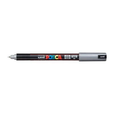 Liner Uni Posca PC-1MR, 0,7 mm, stříbrná
