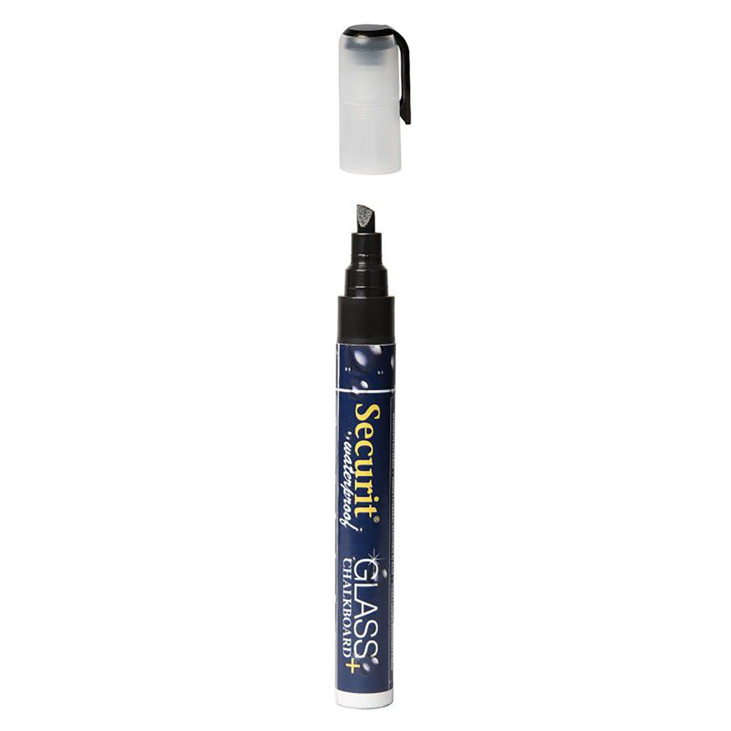Voděodolný popisovač, Securit, hrot 2-6 mm, černý