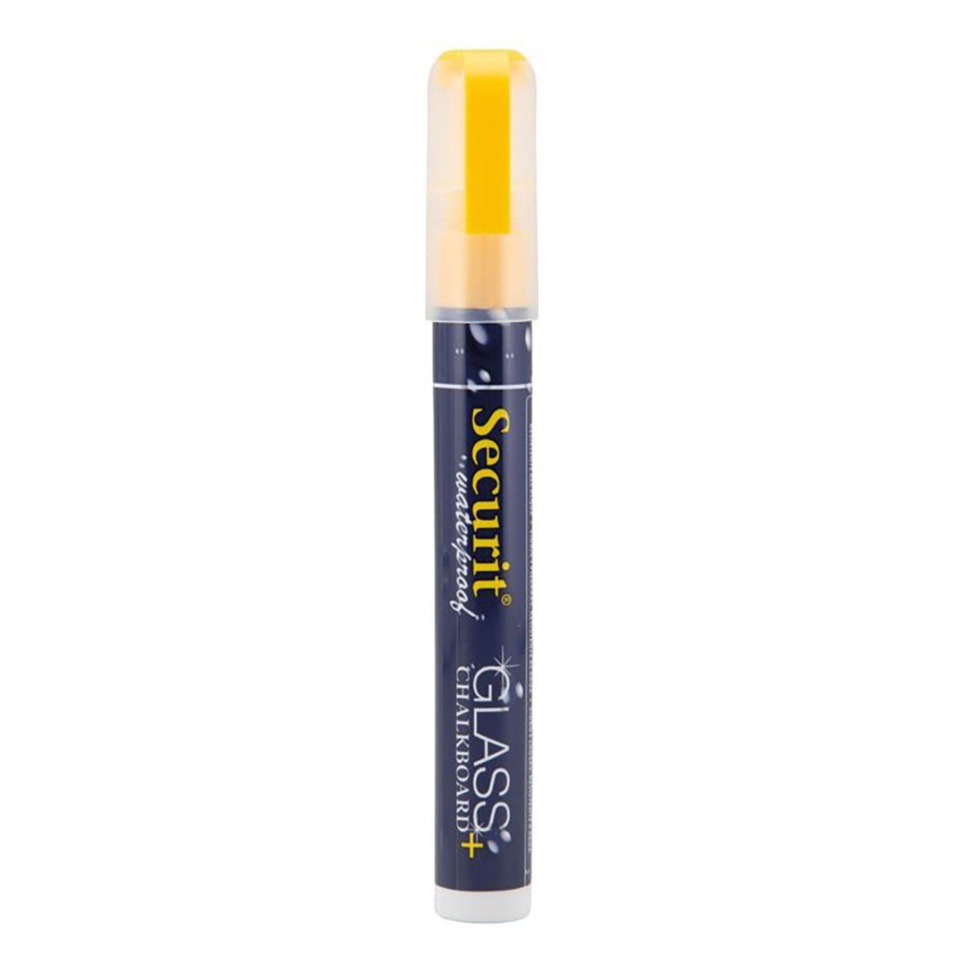 Voděodolný popisovač, Securit, hrot 2-6 mm, žlutý