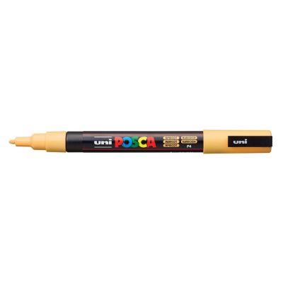 Popisovač Uni Posca PC-3M, 1,3 mm, pastelově meruňkový