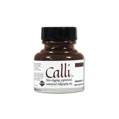 Kaligrafický inkoust D&amp;R 29,5 ml, hnědý