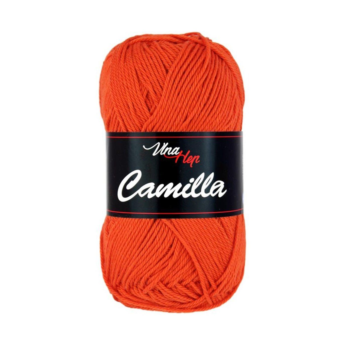Camilla, 100% bavlněná příze, 50 g, cca 125 m, 8198 tmavě oranžová