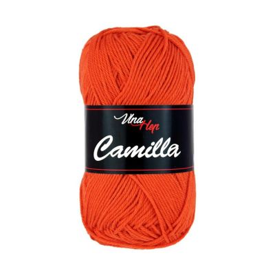 Camilla, 100% bavlněná příze, 50 g, cca 125 m, 8198 tmavě oranžová