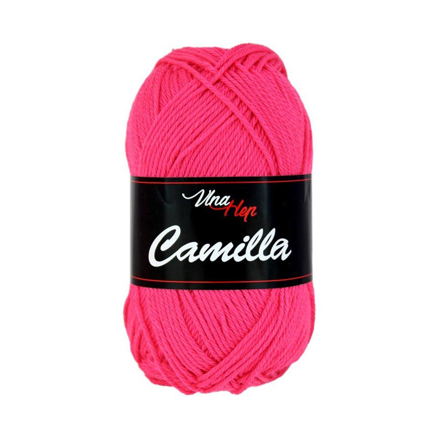 Camilla, 100% bavlněná příze, 50 g, cca 125 m, 8036 výrazná růžová