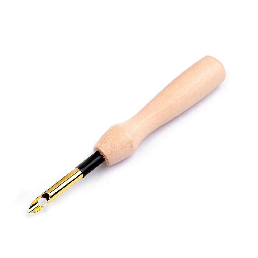 Dutá jehla, dřevěná rukojeť, 11 cm, otvor 5 mm