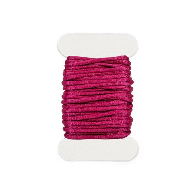 Saténová šňůra, 2 mm, purpurová