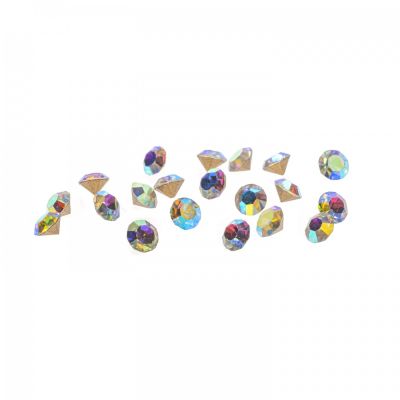 Kamínky Crystal AB 3 mm 1440 ks
