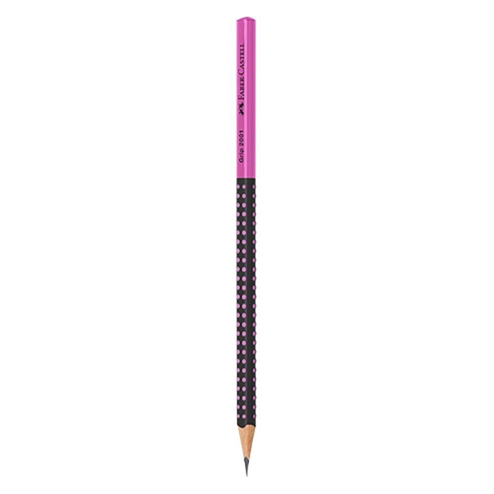 Grafitová tužka Faber Castell, Grip 2001, tvrdost HB, růžová