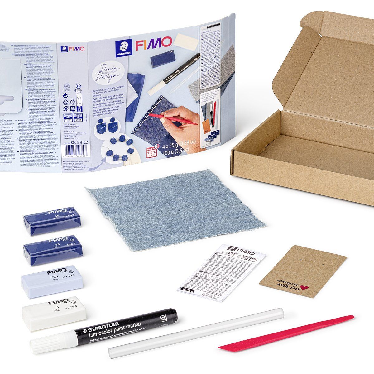 FIMO KITS Jak vytvořit džínový efekt