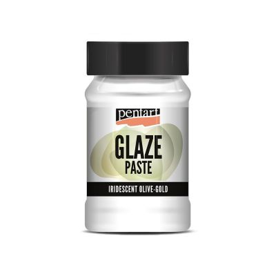Glazovací pasta, 100 ml, duhově olivově zelená