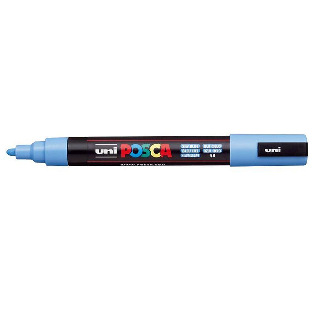 Popisovač Uni Posca PC-5M, 2,5 mm, nebesky modrý