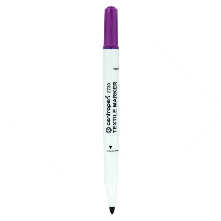 Značkovač na textil Centropen 2739, 1,8 mm, fialový