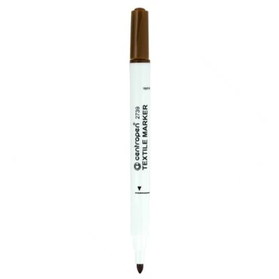 Značkovač na textil Centropen 2739, 1,8 mm, hnědý