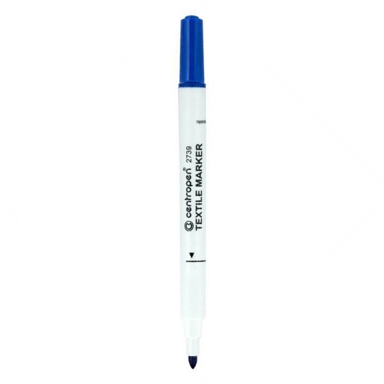 Značkovač na textil Centropen 2739, 1,8 mm, modrý