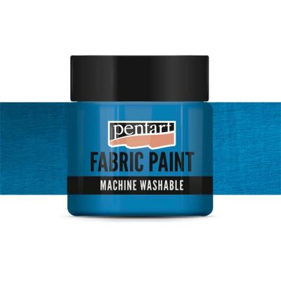 Barva na textil, 50 ml, neprůhledná tyrkysově modrá