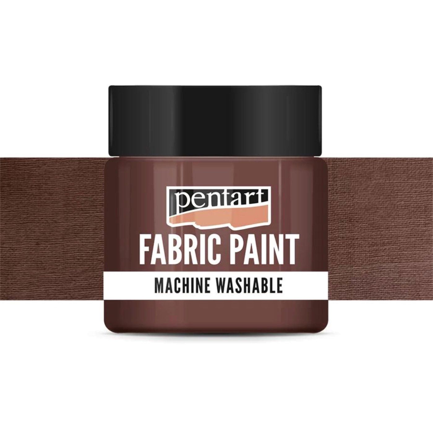 Barva na textil, 50 ml, neprůhledná hnědá