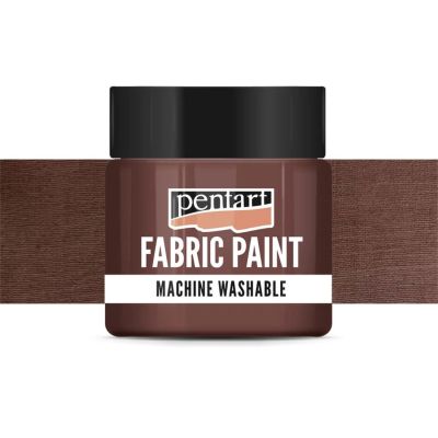 Barva na textil, 50 ml, neprůhledná hnědá