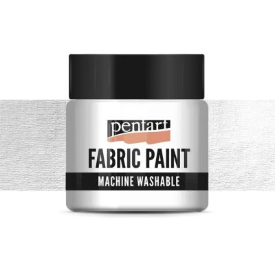 Barva na textil, 50 ml, neprůhledná perleťově bílá