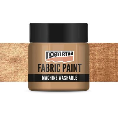 Barva na textil, 50 ml, neprůhledná metalická bronzová