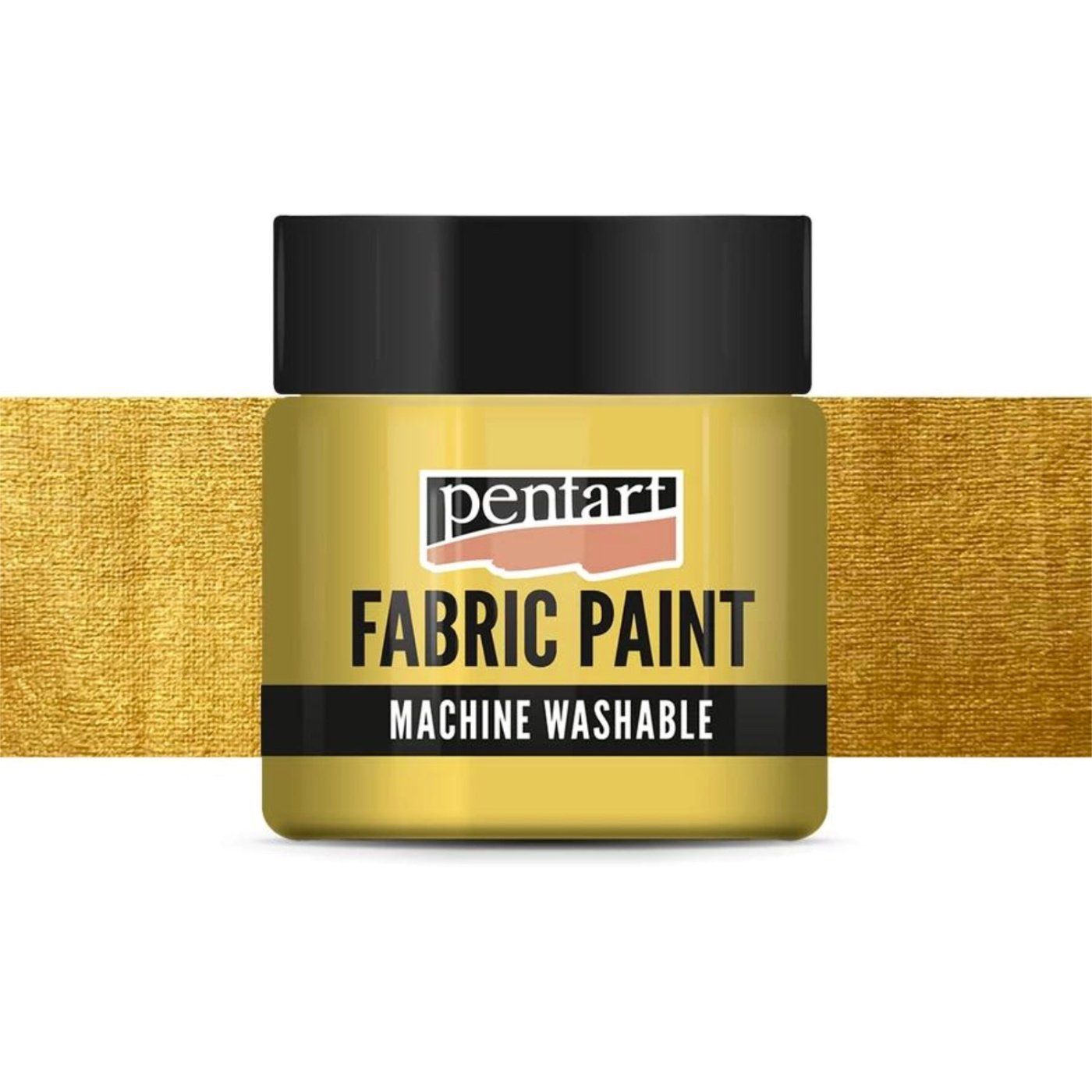 Barva na textil, 50 ml, neprůhledná metalická zlatá