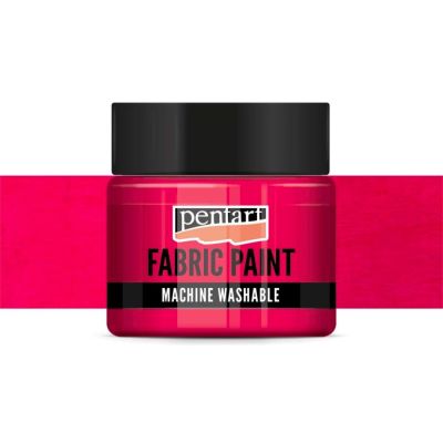 Barva na textil, 30 ml, neprůhledná neonově růžová