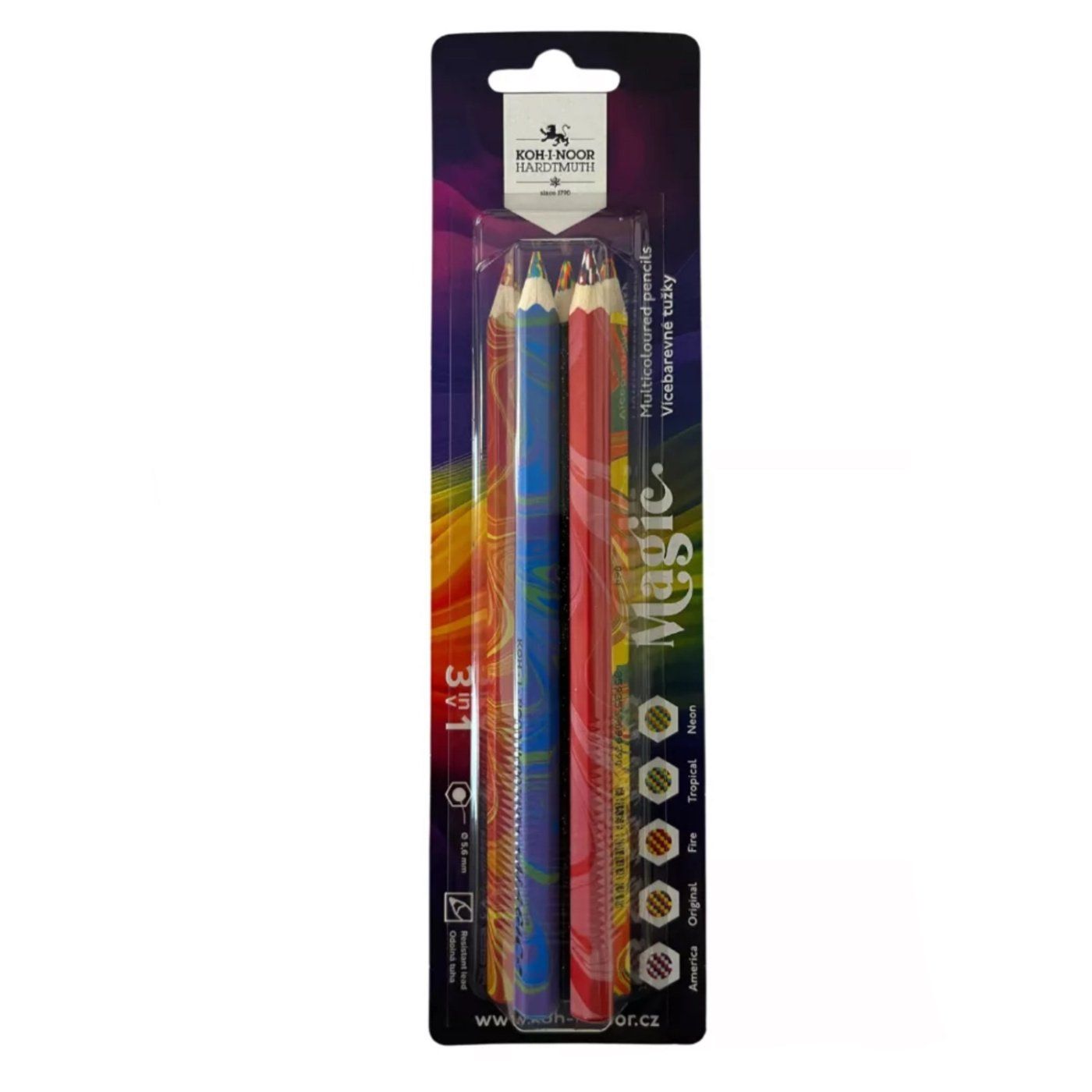 KOH-I-NOOR, Pestrobarevné pastelky MAGIC, 5 ks