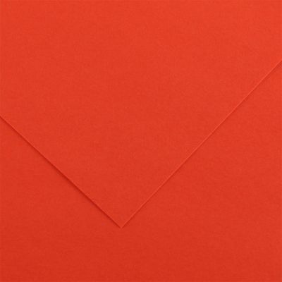 Barevný papír Canson Colorline 50x65 cm, 150g , TOMATO