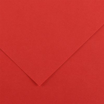 Barevný papír Canson Colorline 50x65 cm, 150g , ČERVENÁ