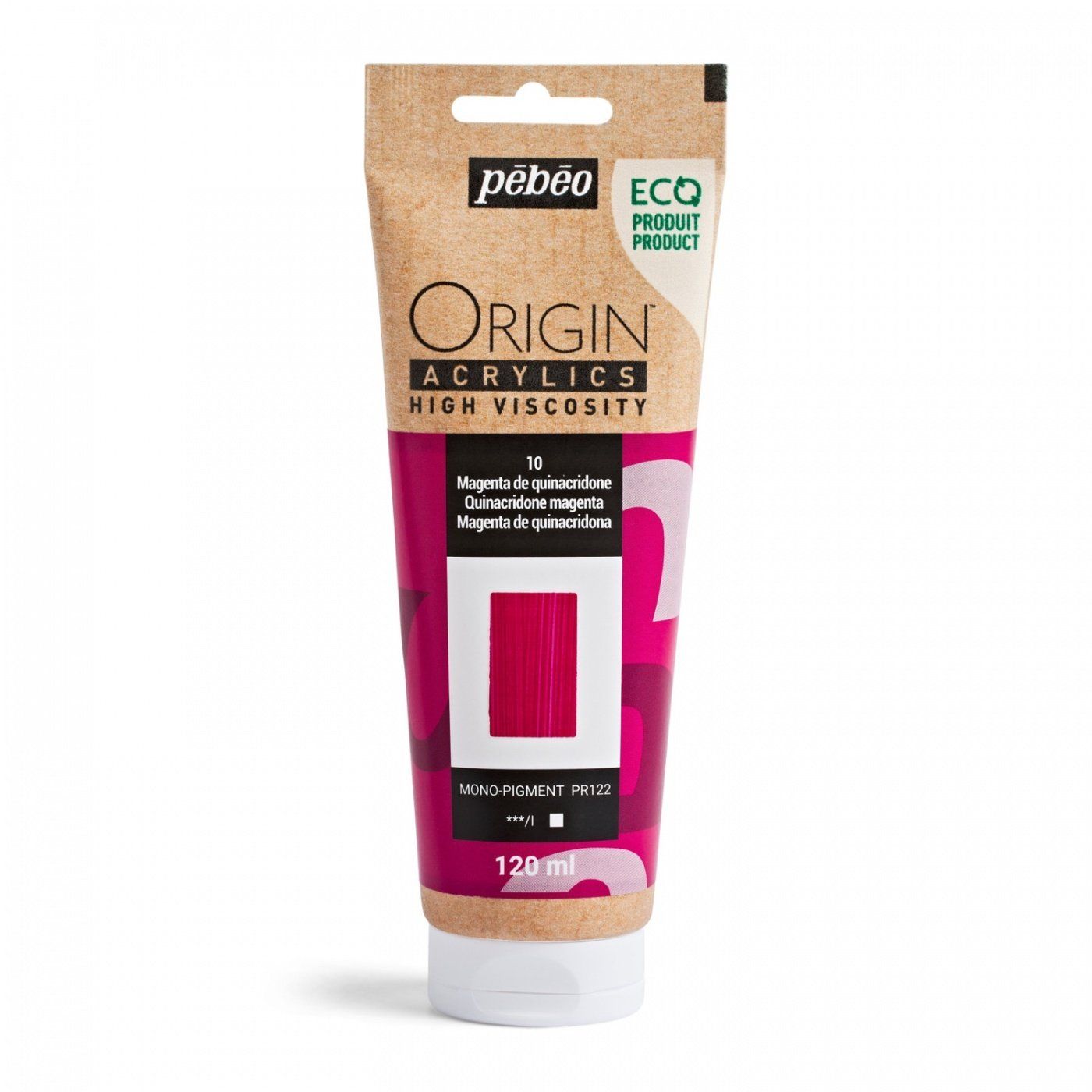 Origin Akrylové barvy, 120 ml, chinakridonová magenta