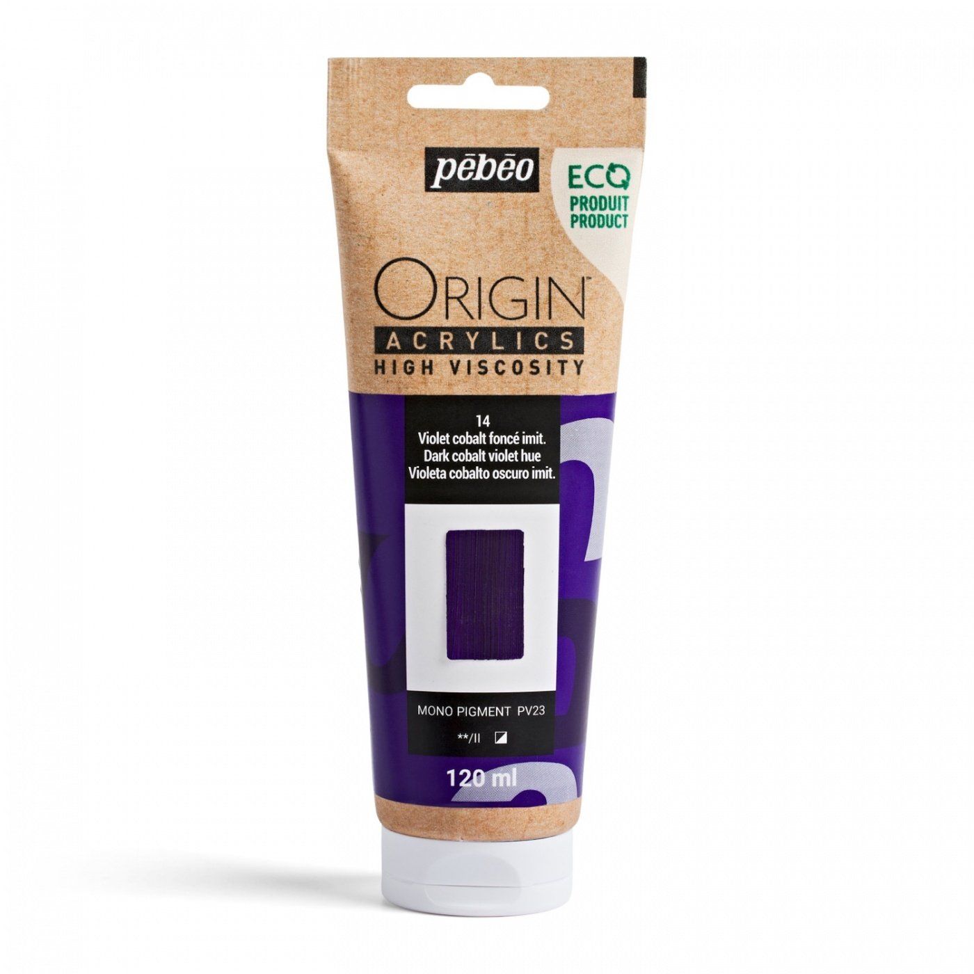 Origin Akrylové barvy, 120 ml, tmavě kobaltově fialový odstín
