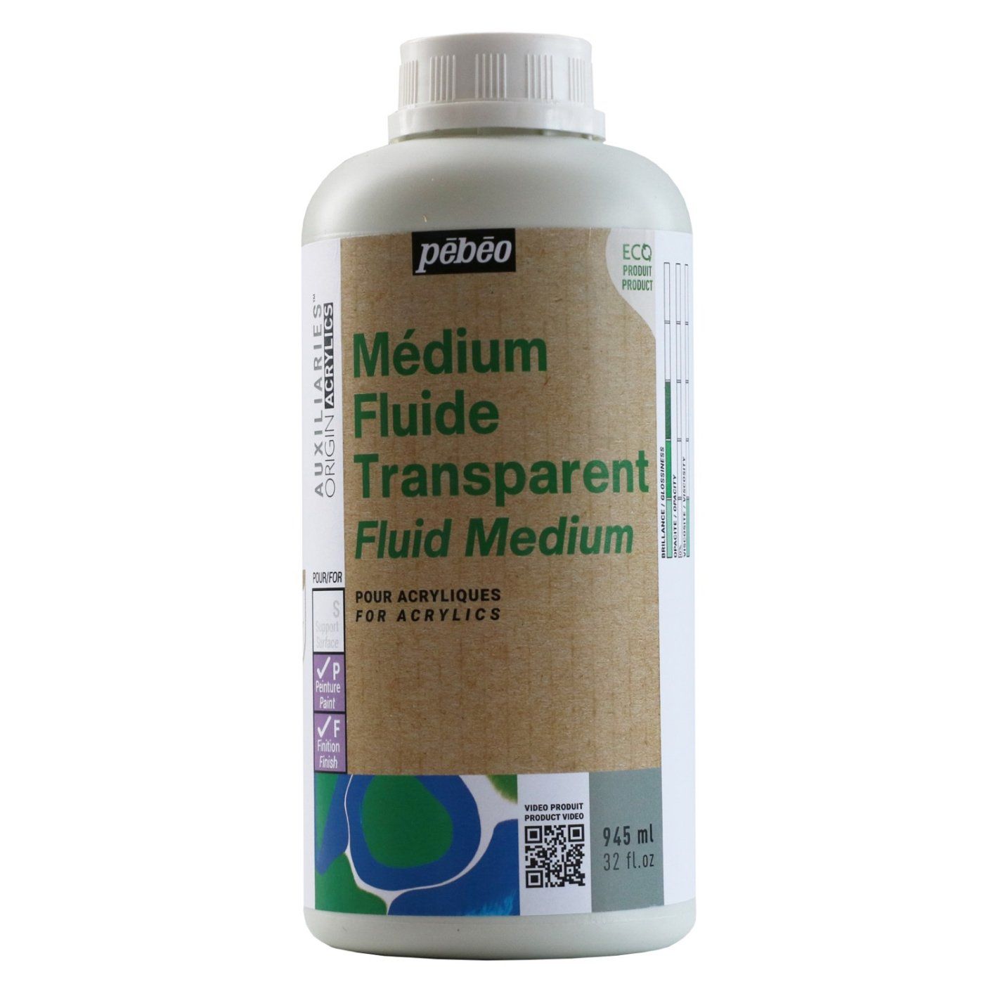 Průhledné střední studio ECO, 945 ml