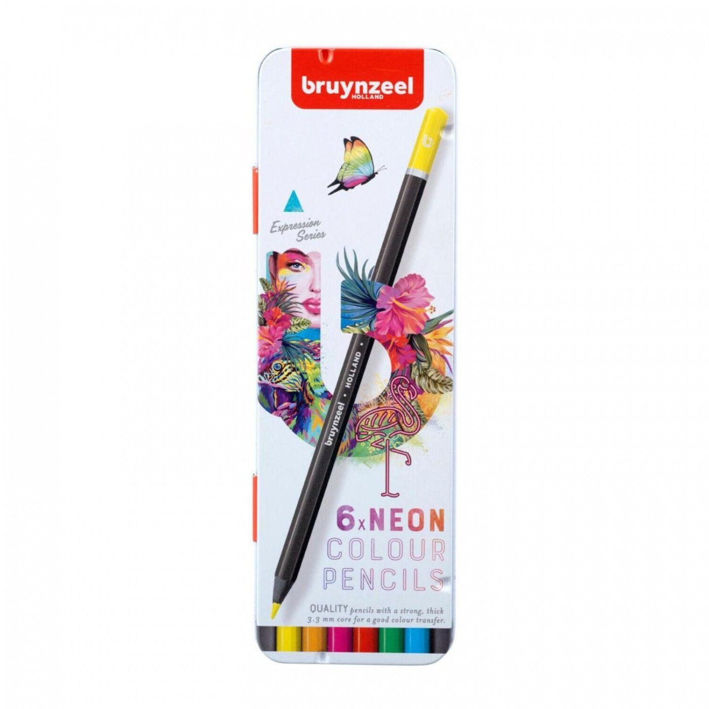 Bruynzeel, Pastelky barevné neonové, sada 6 ks
