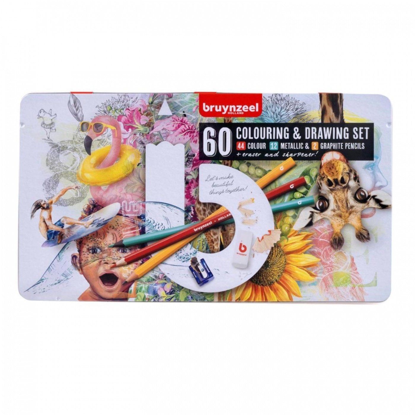 Bruynzeel, Barevné tužky Creative Artists, sada 60 ks