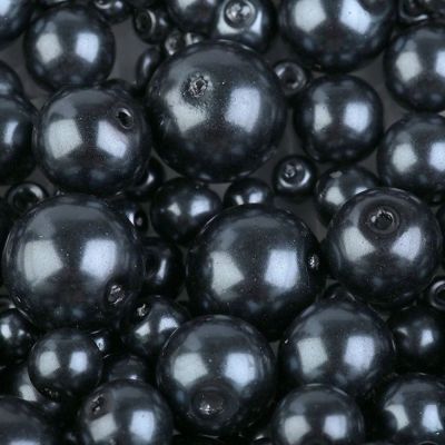 Voskové perle 10 mm, 60A tmavě modré 10 ks