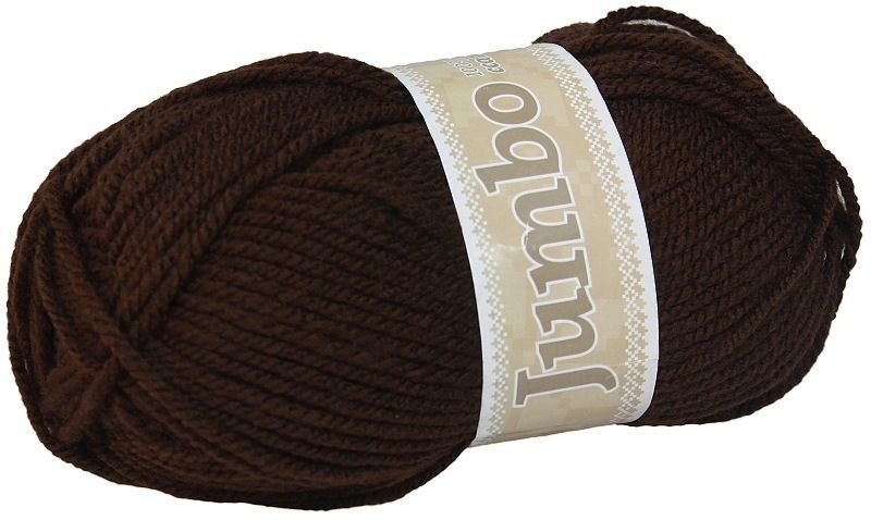 Jumbo, akrylová příze, 100 g, cca 147 m, 989 tmavě hnědá
