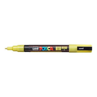 Popisovač Uni Posca PC-3ML, 1,3 mm, žlutý glitter