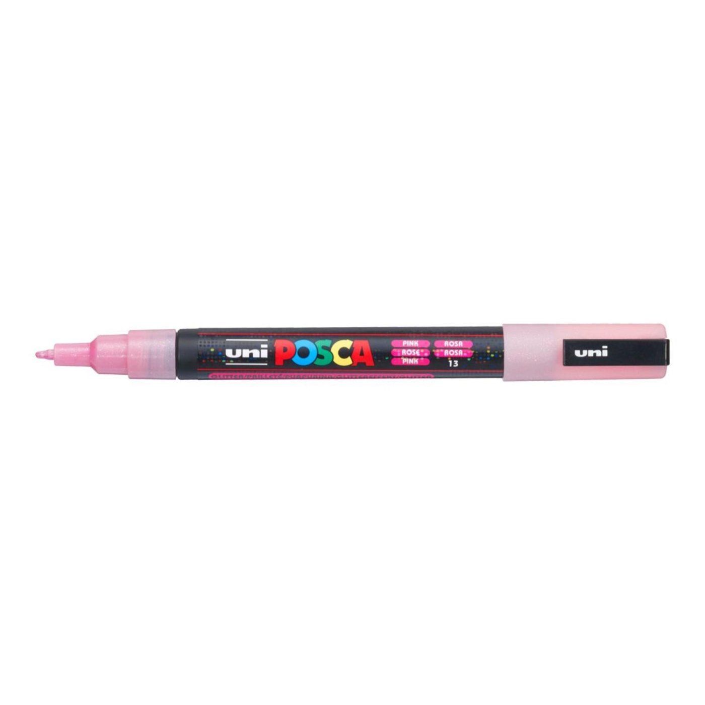 Popisovač Uni Posca PC-3ML, 1,3 mm, rtěnka lesklá